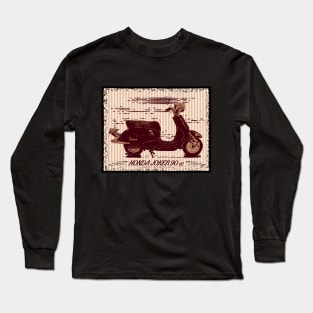 Retro Vintage Scooter Long Sleeve T-Shirt